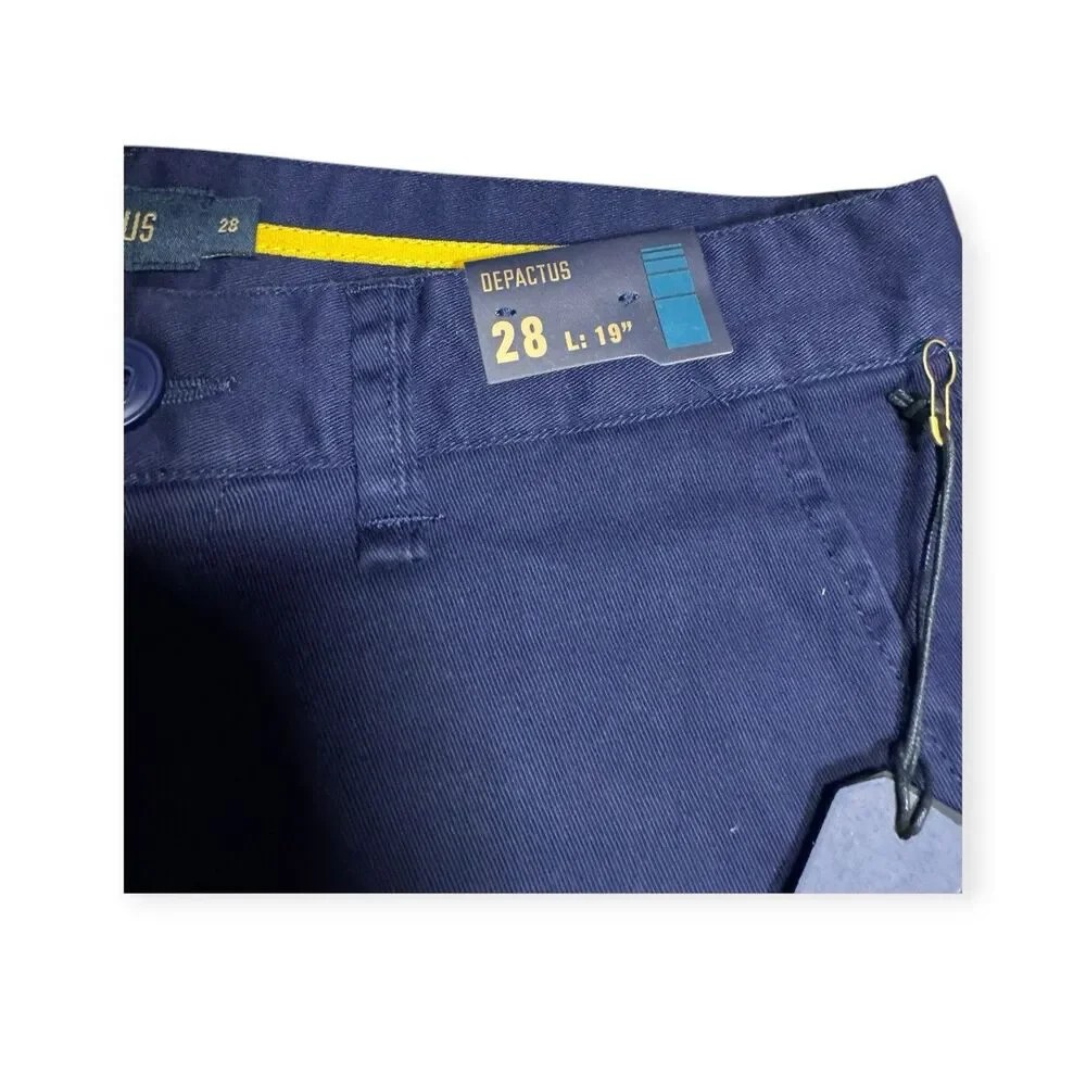 Depactus Transition Casual Shorts Size 28 Navy Blue DNY Beach Summer BNWT